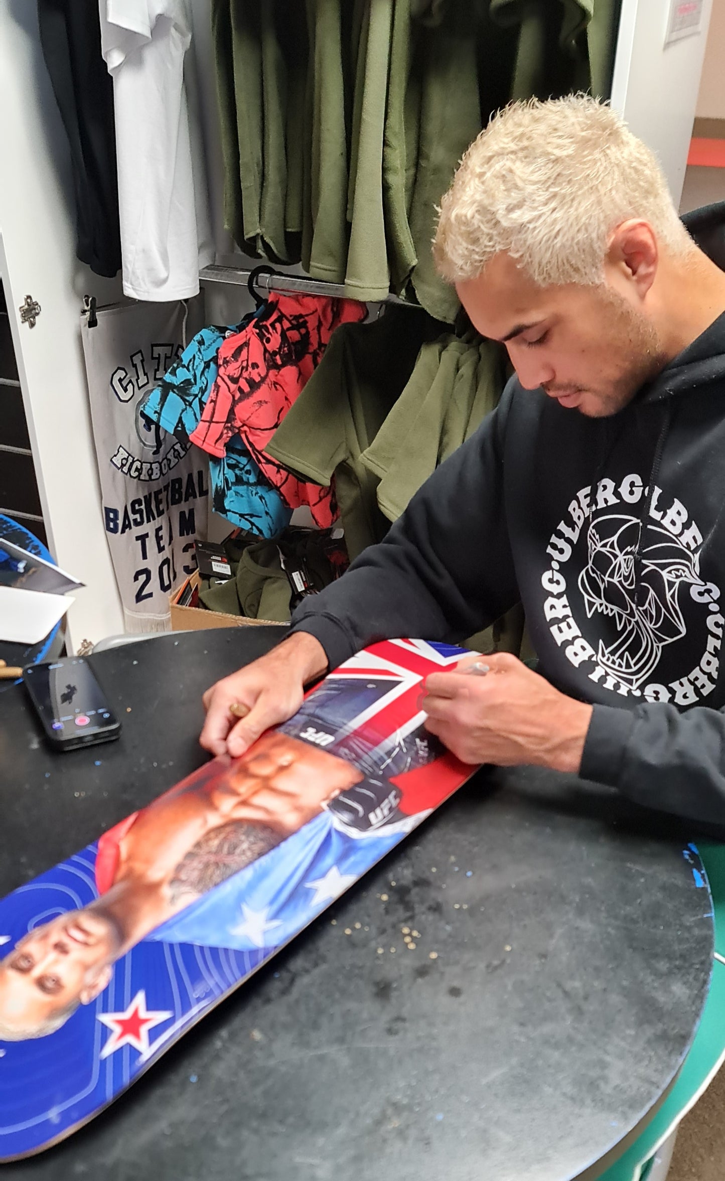 Carlos 'Black Jag' Ulberg skate art NZ FLAG DESIGN